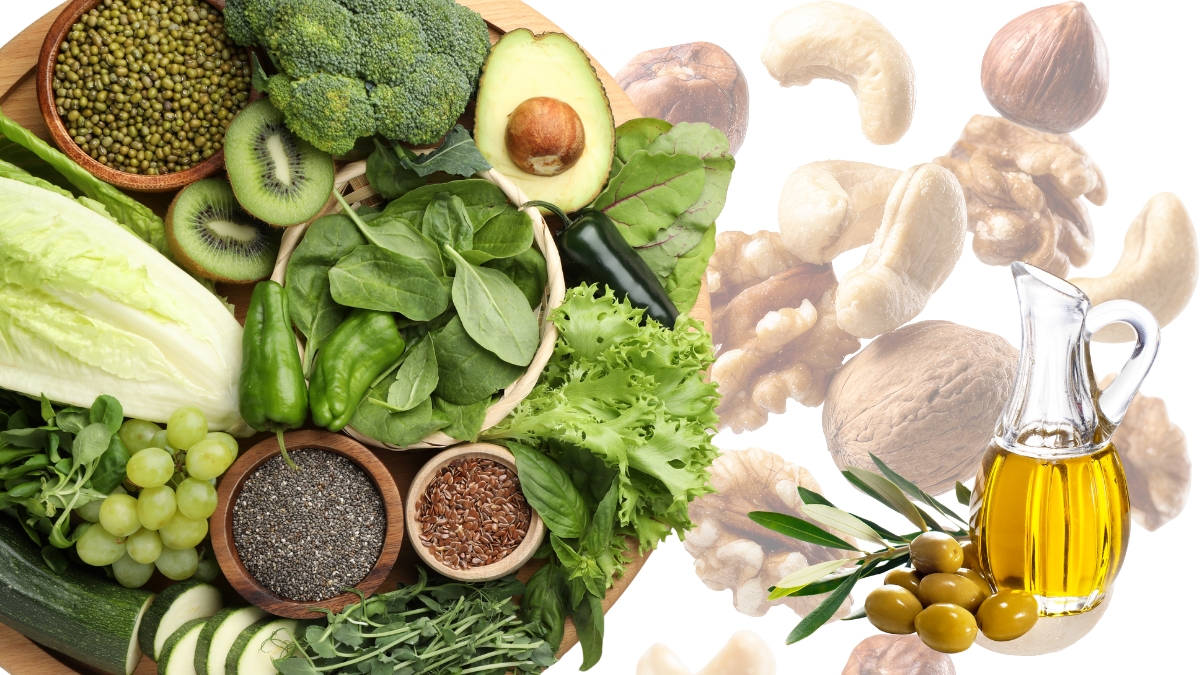 Assortiment de plantes nootropiques végétales sur une table en bois